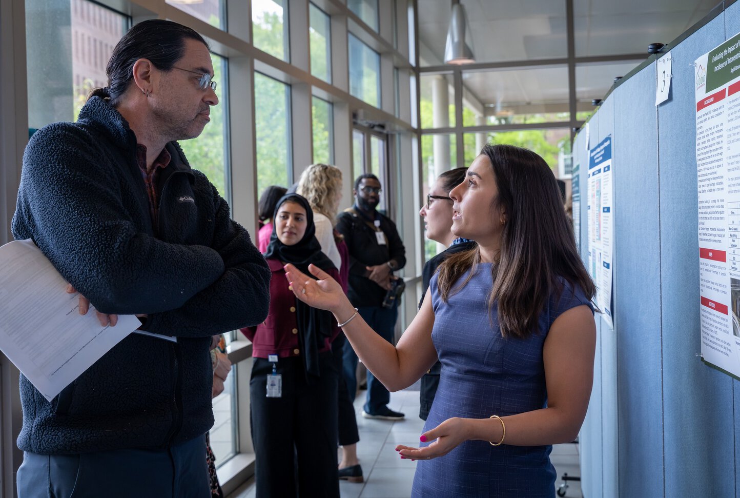 MUSC student presents at 2025 Global Health Week Poster Session on April 11, 2025.