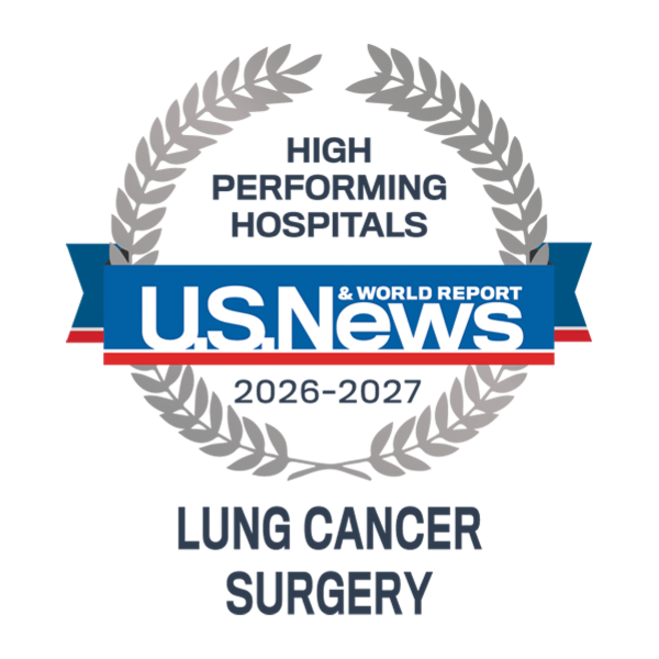 U.S. News & World Report High Performing Hospitals 2026-2027 Lung Cancer Surgery
