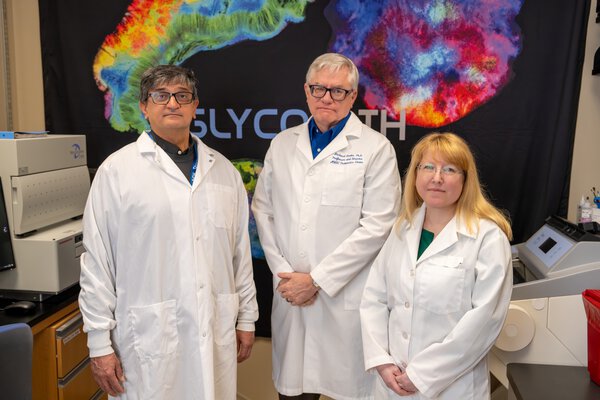 Anand Mehta, Richard Drake and Peggi Angel collaborate to study glycans, with the expectation of integrating glycan analysis into precision medicine for cancer