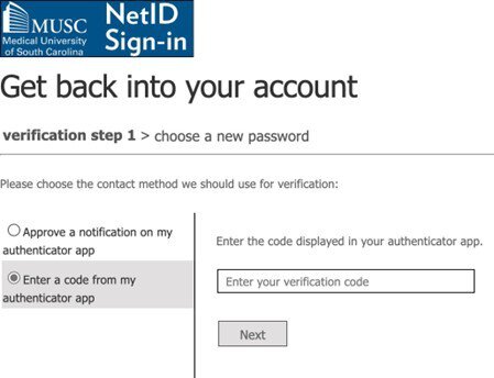 screen capture to get back into your account