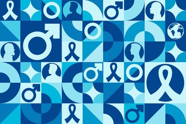 Decorative illustration for men's health.