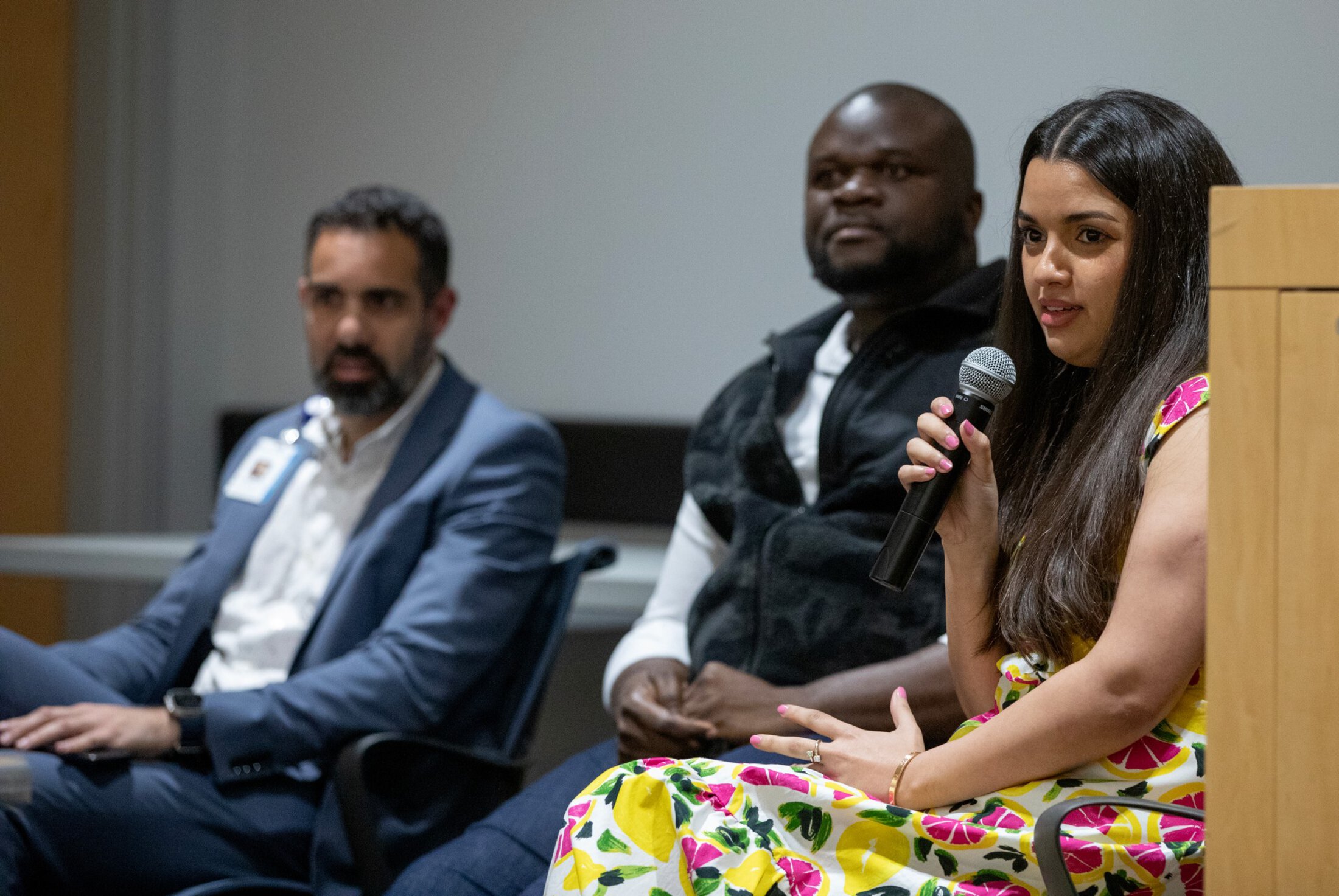 Panelists during the cross-cultural discussion