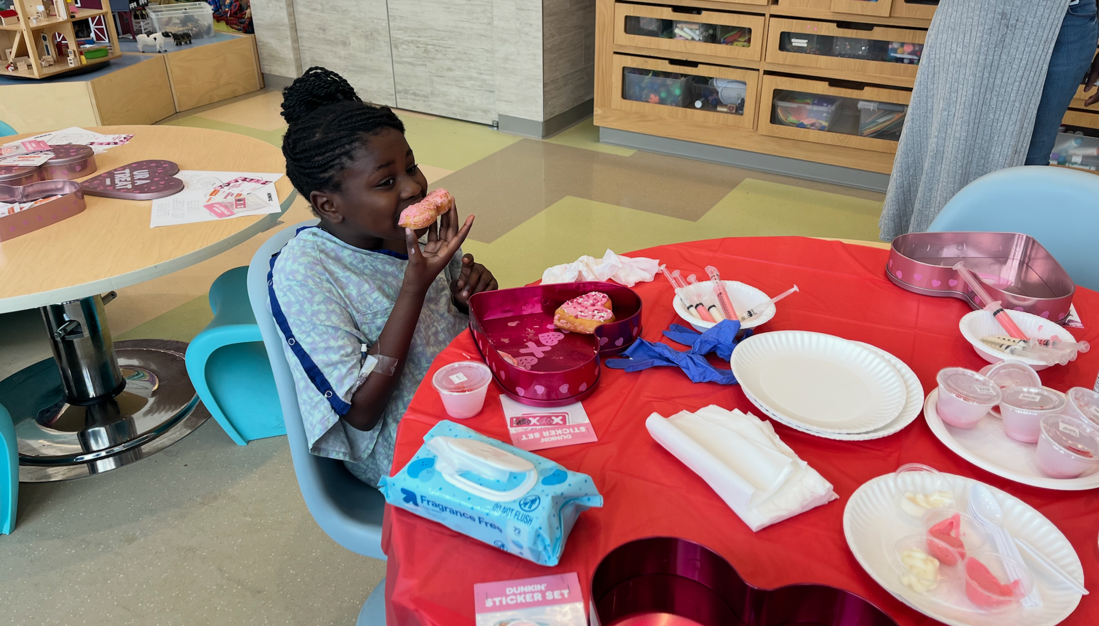 Valentines Day Donut Eating SJCH