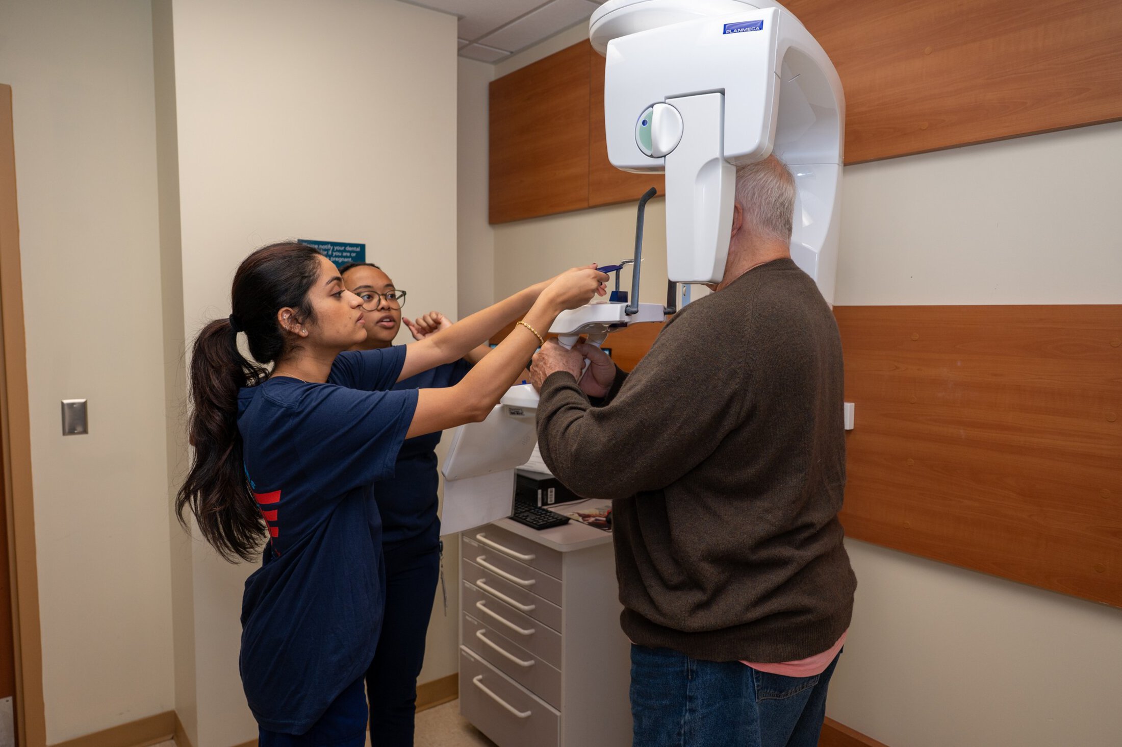 Patient William Baker been helped by dental staff
