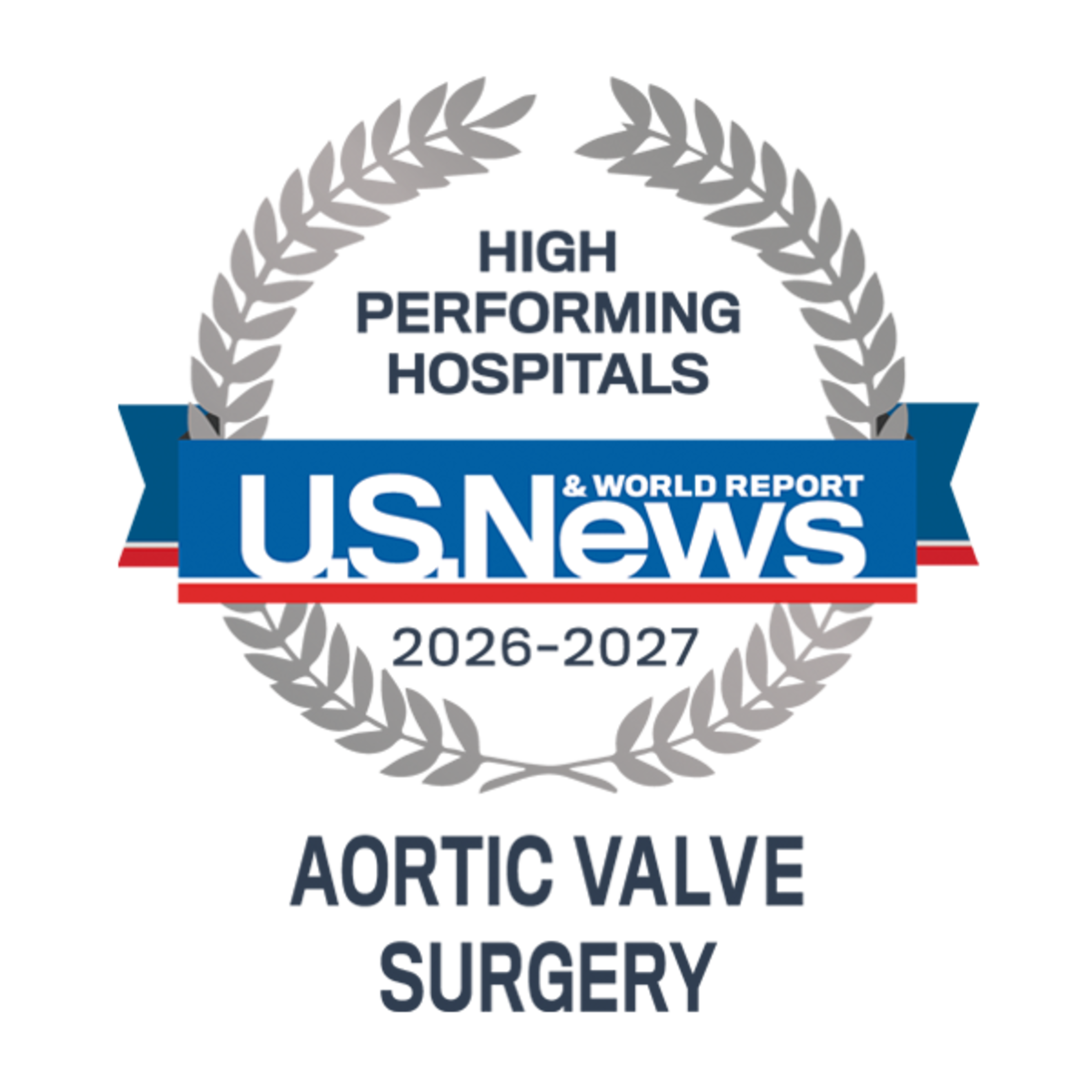 U.S. News & World Report High Performing Hospitals 2026-2027 Aortic Valve Surgery