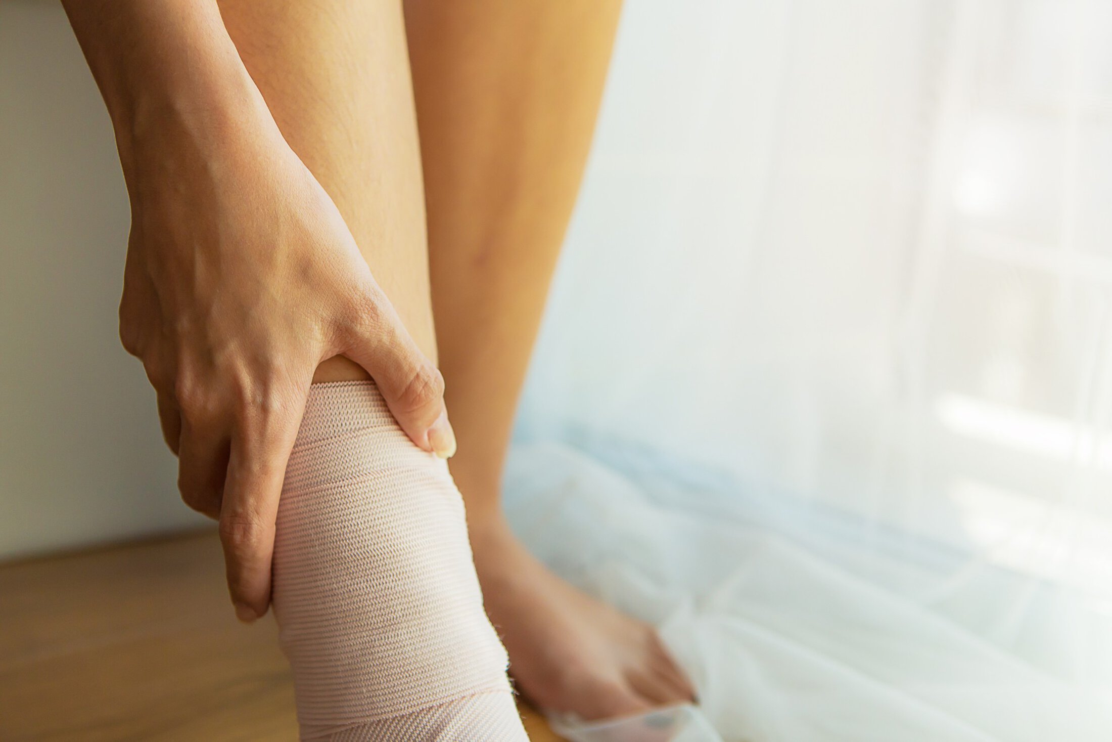 Woman sore legs