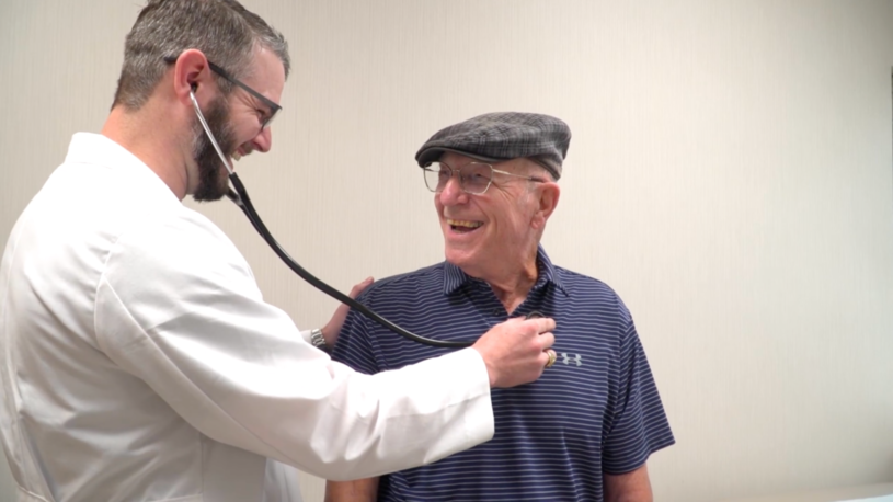 Under the care of Dr. Garrison Morgan, Bradley Aumiller is back to his active lifestyle, playing golf, and gardening.