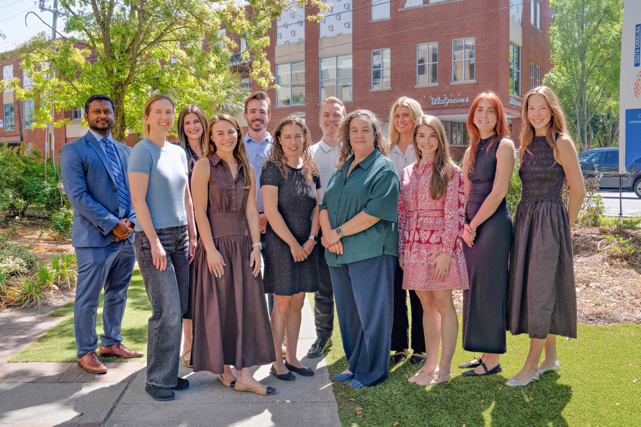 Dermatology Research Team: L-R: Rithi Chandy, Kimberly Hashemi, Andie Hoskins, Maegan Pruitt, Patrick Cote, Courtney Rowley, Chadrick Schwipper, Lara Wine Lee, Emma Edwards, Madeline Richmond, Kennedy McLeod,Devyn Spino