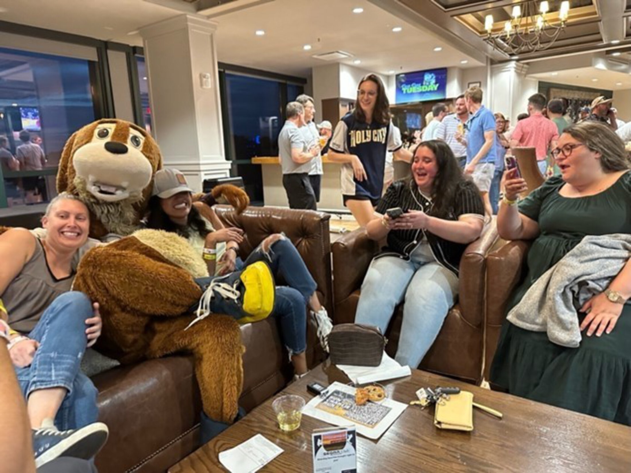 Team-Building Activity at the holy city river dogs game