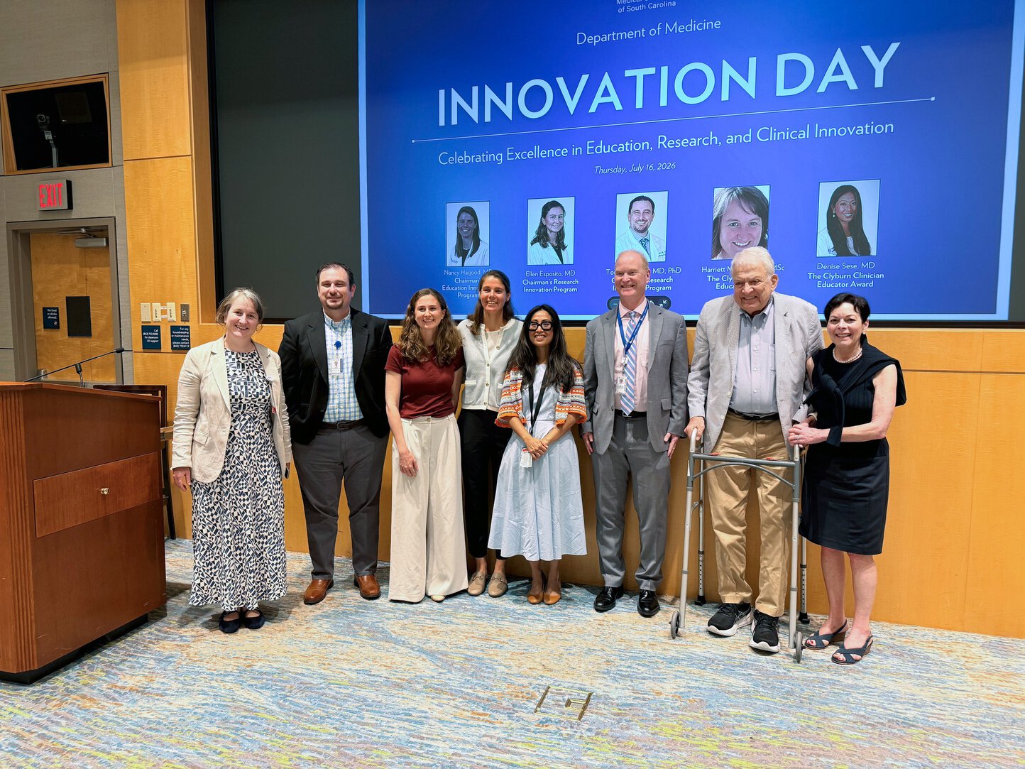 Innovation Awardees with donors.