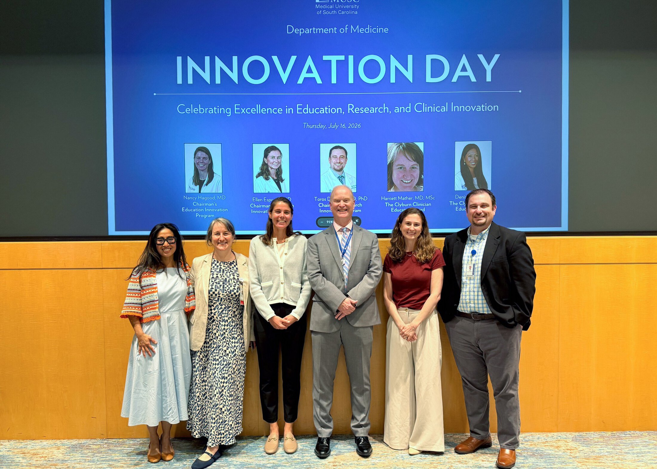 Innovation awardee's with Dr. Clyburn