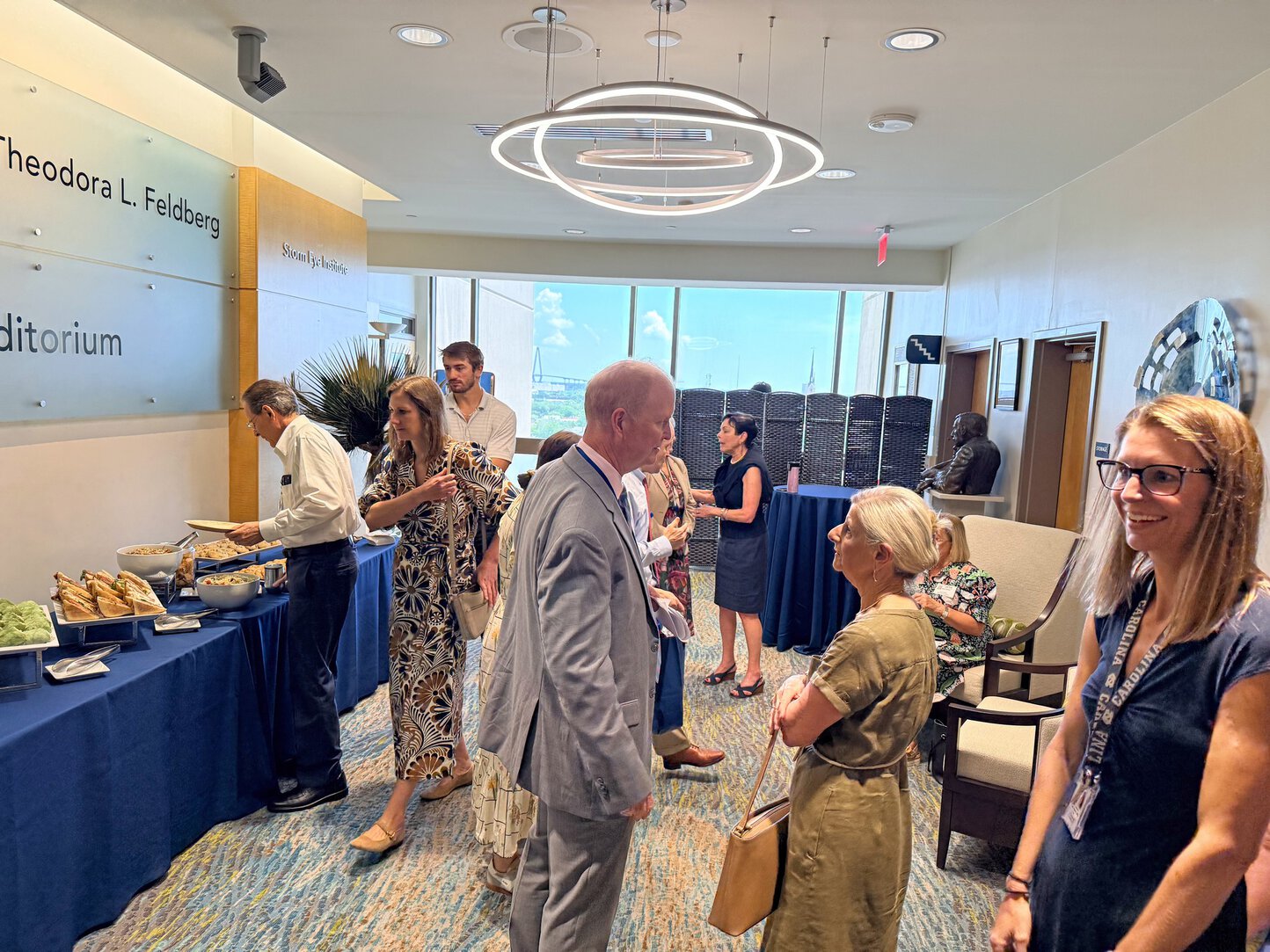 Dr. Clyburn enjoying a converstation during the Innovation Day Reception.
