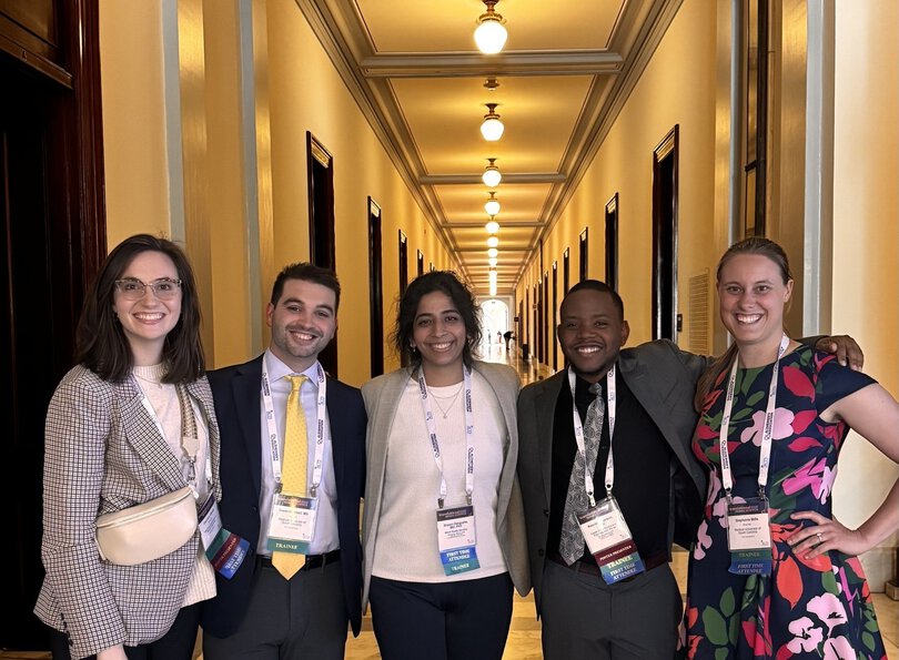 The South Carolina Clinical & Translational Research Institute's T32 Trainees gathered before meeting with a South Carolina congressional representative to discuss Clinical and Translational Research funding while in Washington, DC, for the 2025 Association for Clinical & Translational Science (ACTS) Conference.