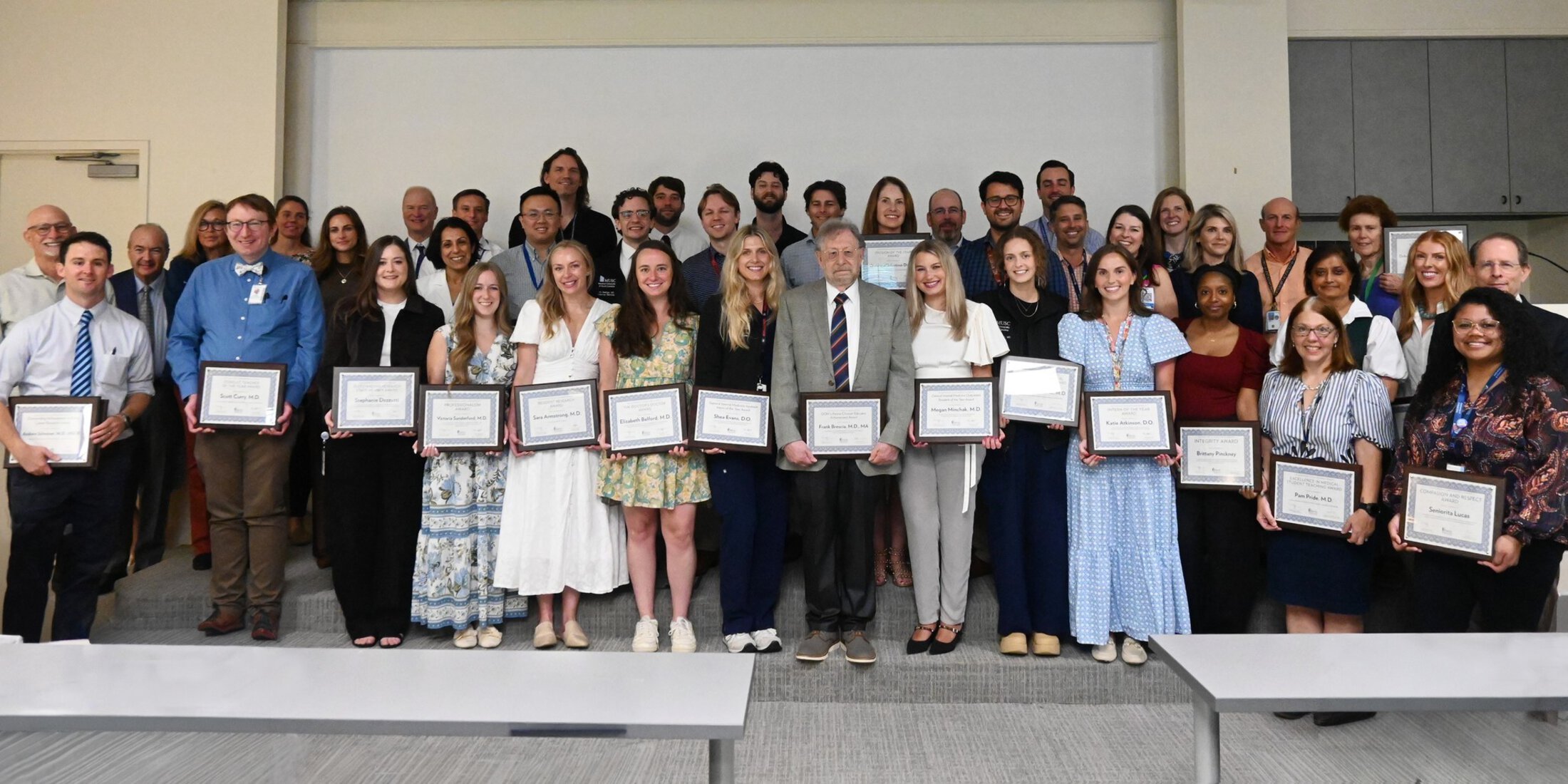 Department of Medicine Annual Awards Day group photo of award winners.