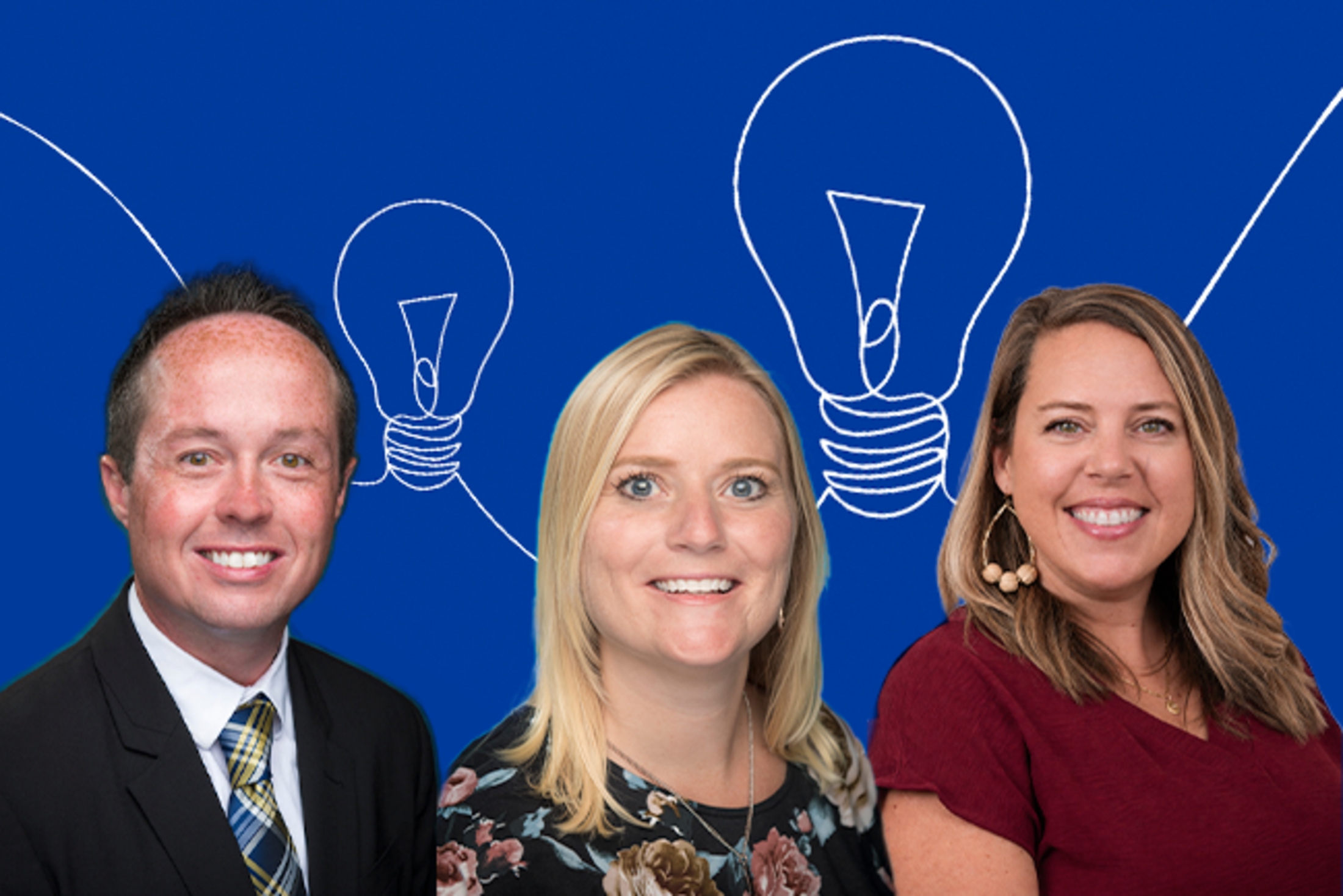 Dr. Eric Richardson, Nikki Strawn, and Katie Lamb from the College of Health Professions