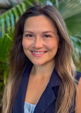 Kayla Westbrook wearing a blue top