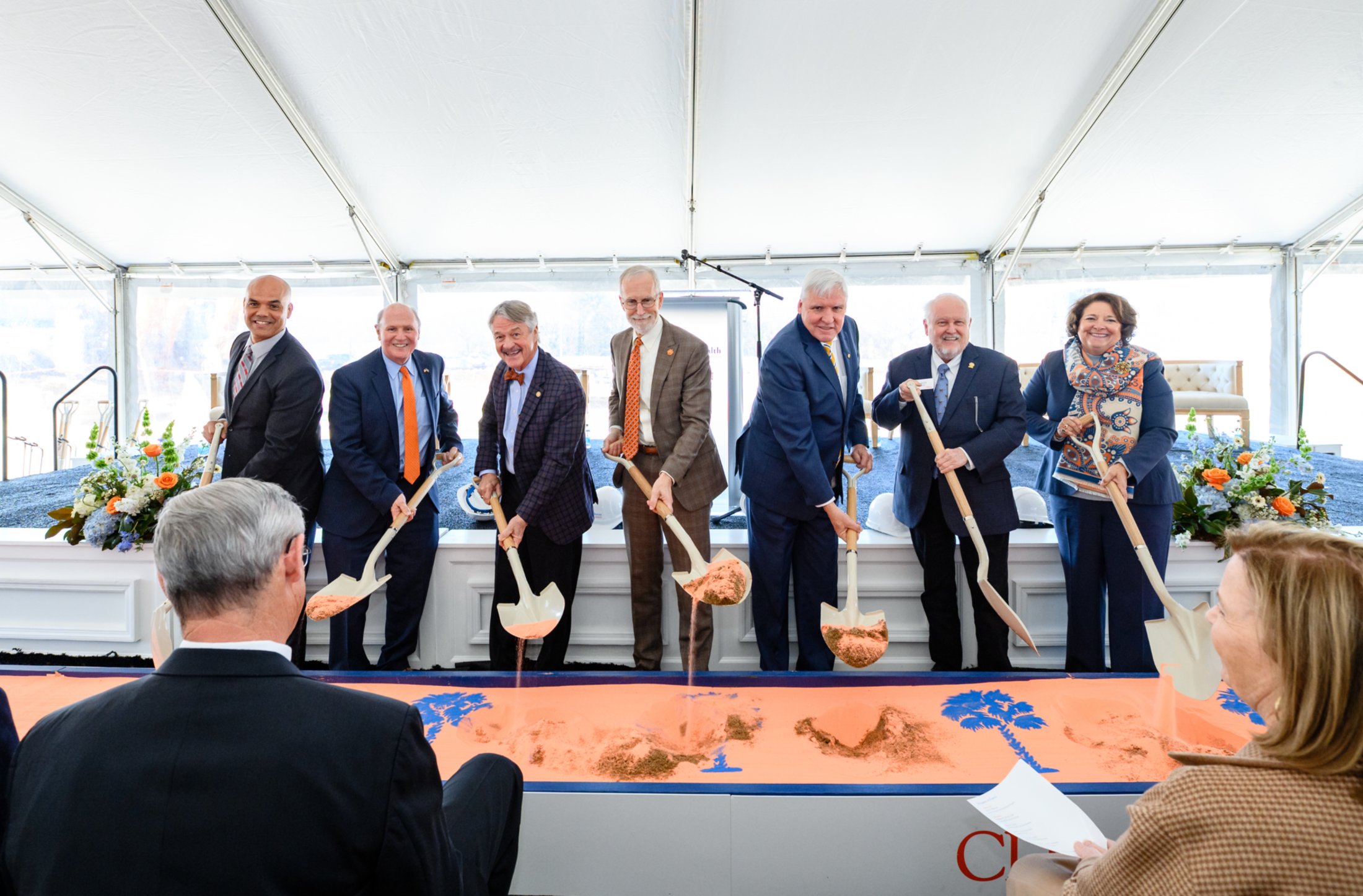 Clemson MOB groundbreaking with MUSC leadership